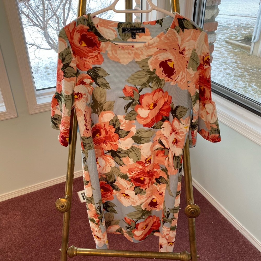 Floral Above the Knee Shift Dress